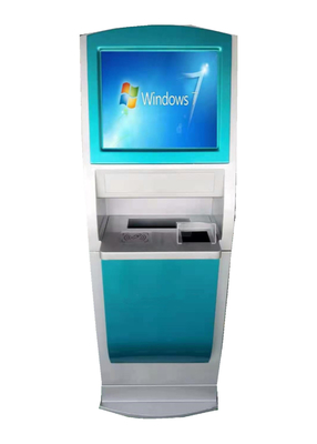 شاشة تعمل باللمس بنك ATM Machine 22 بوصة كشك طابعة A4 ذاتية الخدمة