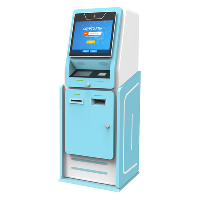 مركز التسوق شاشة تعمل باللمس بيتكوين ATM Cryptocurrency كشك على الأرض