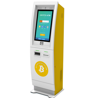 22 بوصة قائمة بذاتها Bitcoin ATM Kiosk كشك الخدمة المصرفية الذاتية