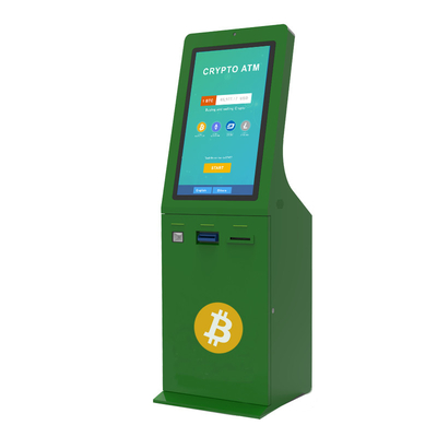 1200 ورقة قائمة بذاتها شراء وبيع Bitcoin ATM Kiosk machine 32 Inch