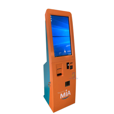 Linux Android OS Self Pay Kiosk آلة دفع الفواتير الكهربائية 450cd / m2